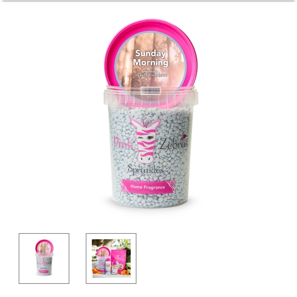 Pink Zebra Sunday Morning Sprinkles - Gray and Pink